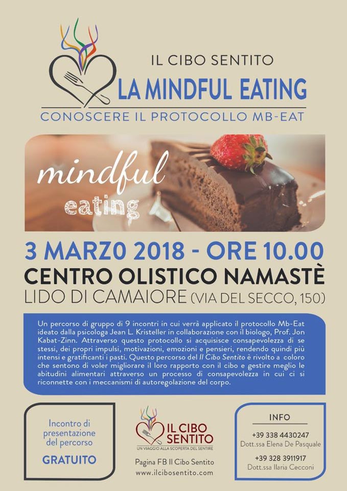 La Mindful Eating 3 marzo 2018